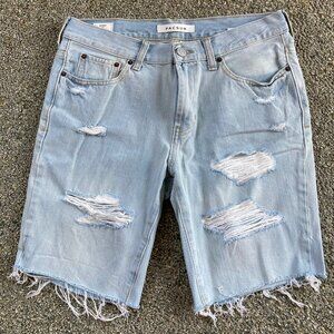 PacSun Distressed Jean Shorts Men's Size 30 Blue Color Skinny